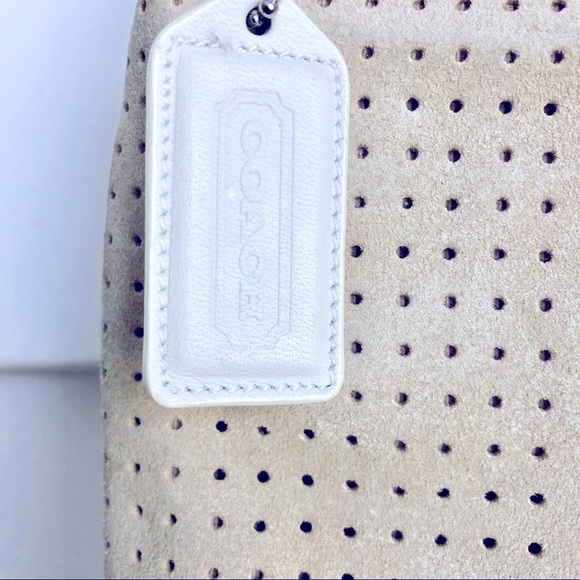 Vintage Coach Suede Leather Shoulder Bag - Picture 3 of 8